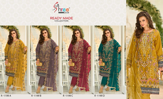1199 Shree Fabs Organza Pakistani Readymade Suits