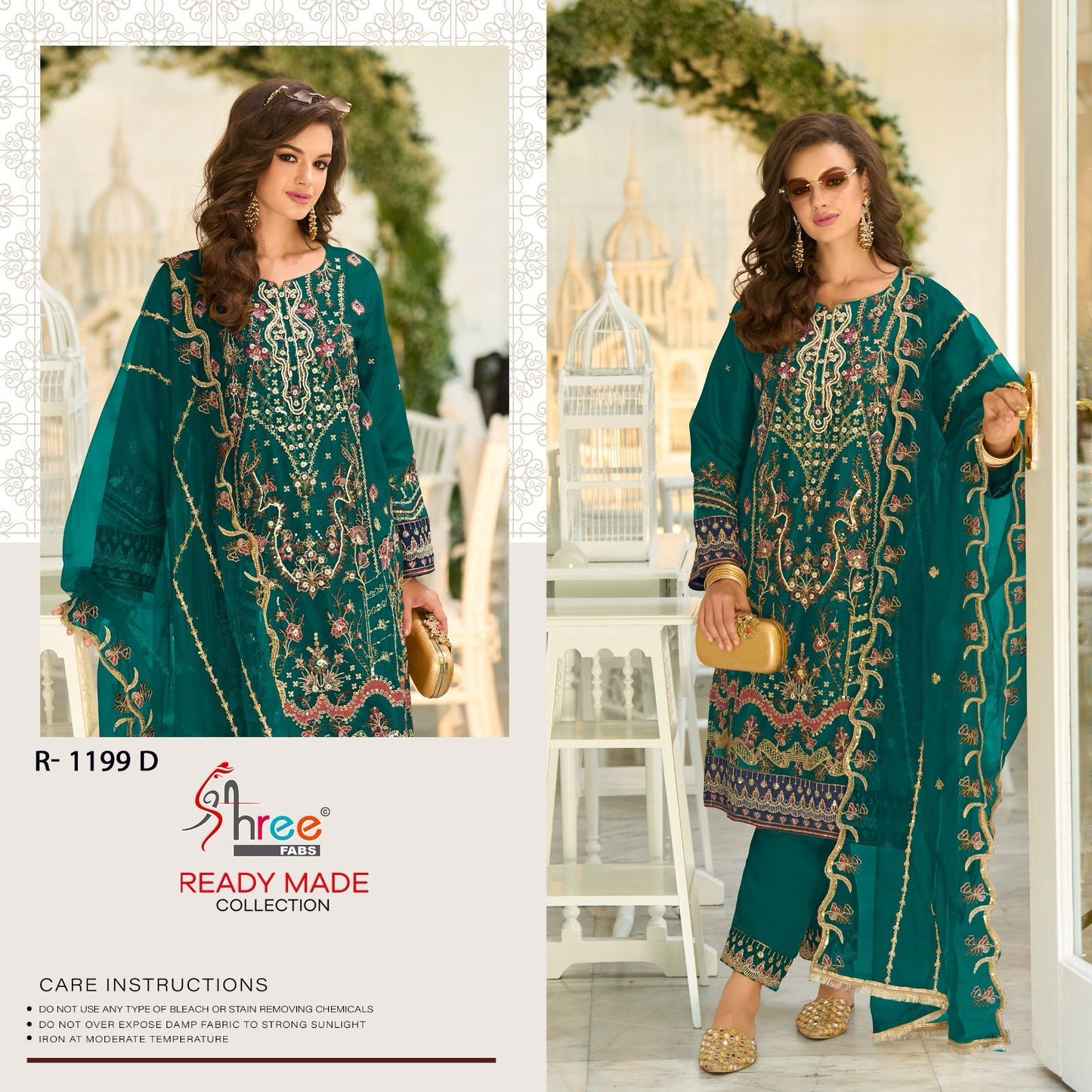 1199 Shree Fabs Organza Pakistani Readymade Suits