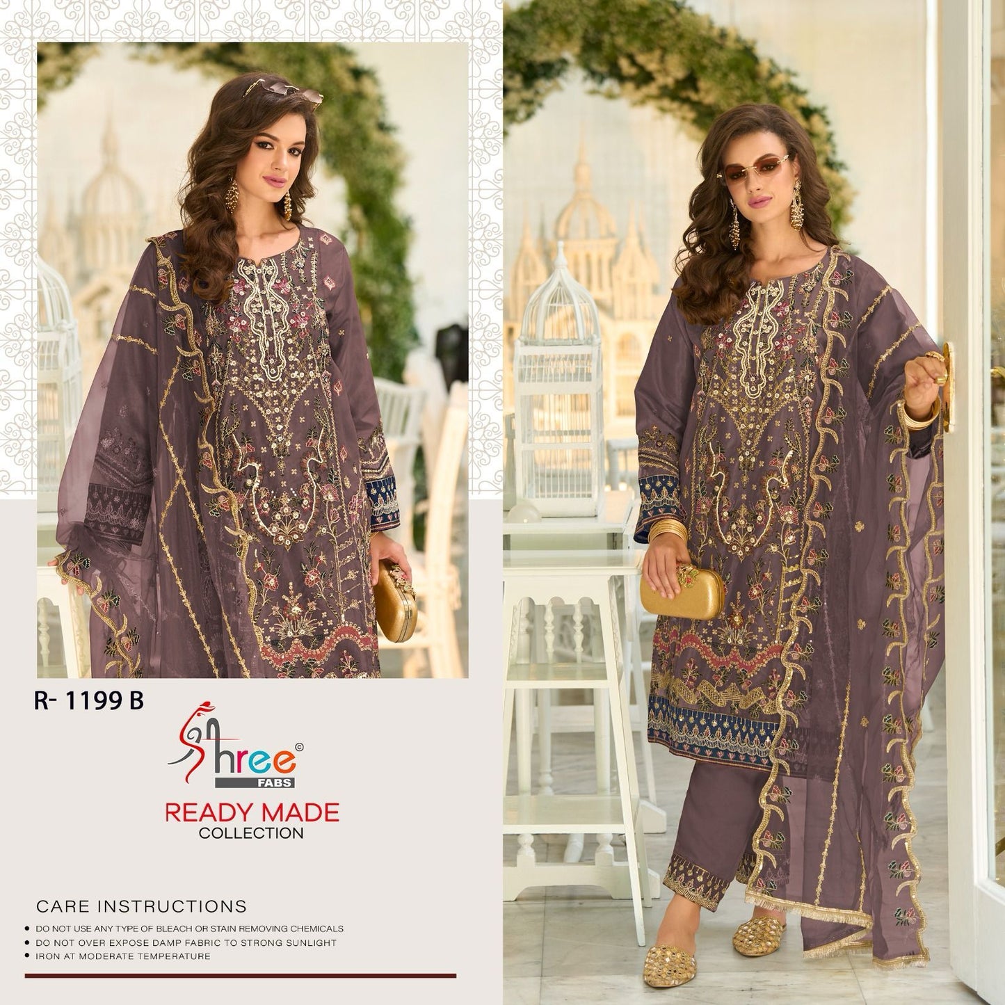 1199 Shree Fabs Organza Pakistani Readymade Suits