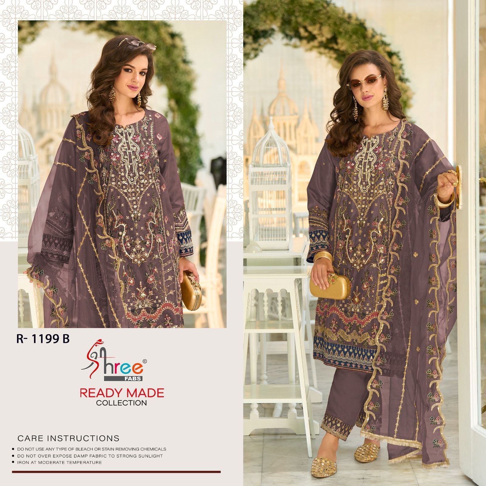 1199 Shree Fabs Organza Pakistani Readymade Suits