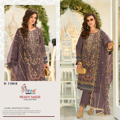 1199 Shree Fabs Organza Pakistani Readymade Suits