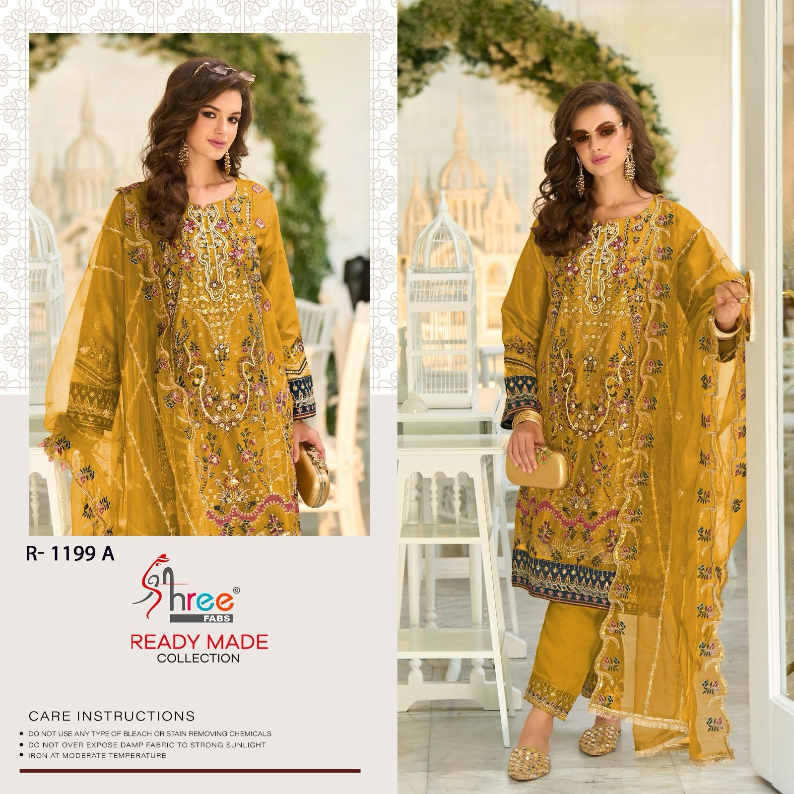 1199 Shree Fabs Organza Pakistani Readymade Suits