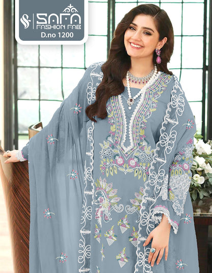 1200 Safa Fashion Fab Georgette Pakistani Readymade Suits