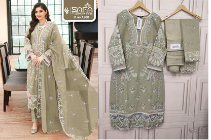 1200 Safa Fashion Fab Georgette Pakistani Readymade Suits