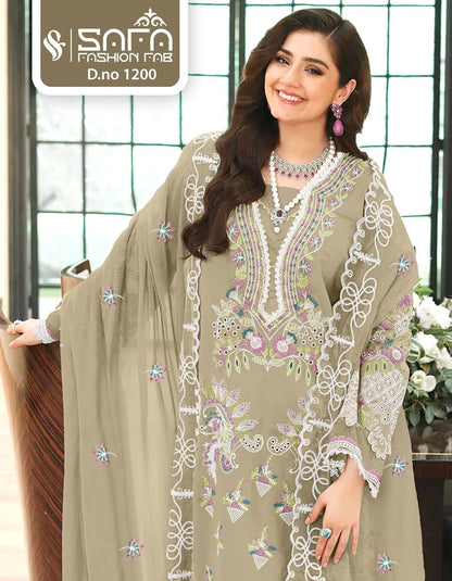 1200 Safa Fashion Fab Georgette Pakistani Readymade Suits