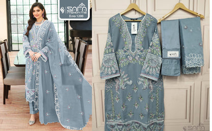 1200 Safa Fashion Fab Georgette Pakistani Readymade Suits