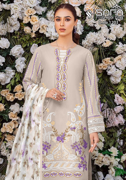 1201 Safa Fashion Fab Georgette Pakistani Readymade Suits
