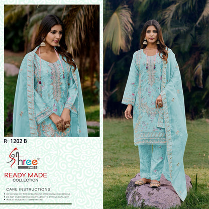 1202 Shree Fabs Organza Pakistani Readymade Suits