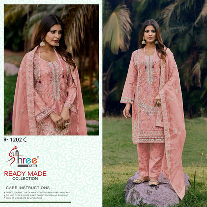 1202 Shree Fabs Organza Pakistani Readymade Suits