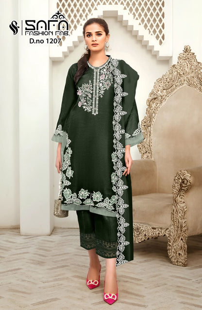 1207 Safa Fashion Fab Georgette Pakistani Readymade Suits