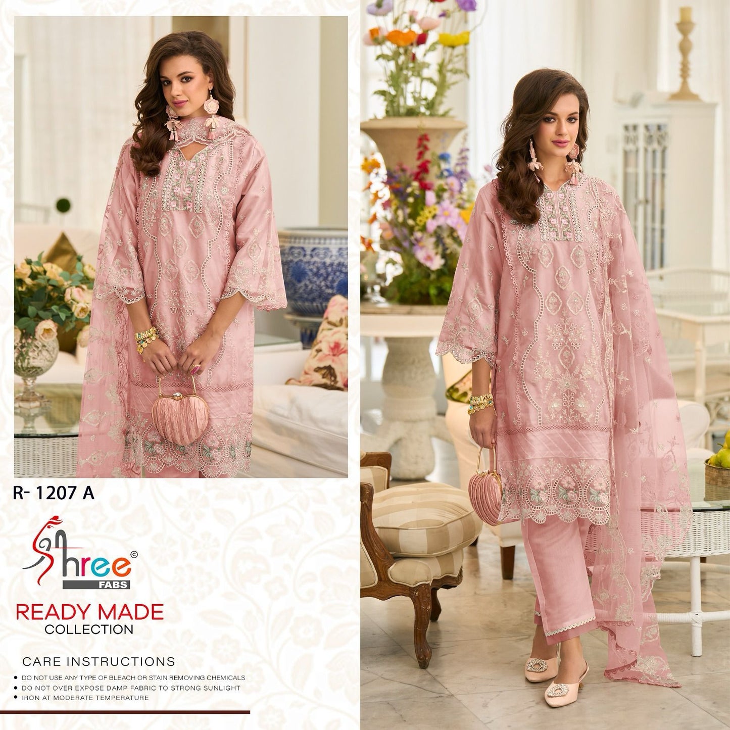 1207 Shree Fabs Organza Pakistani Readymade Suits