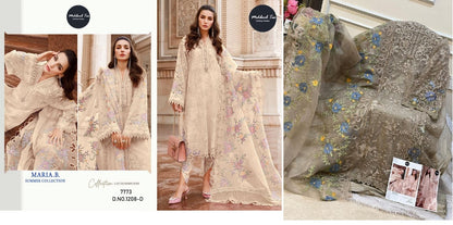 1208 Mehboob Tex Organza Pakistani Salwar Suits