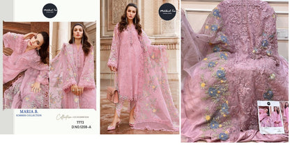 1208 Mehboob Tex Organza Pakistani Salwar Suits