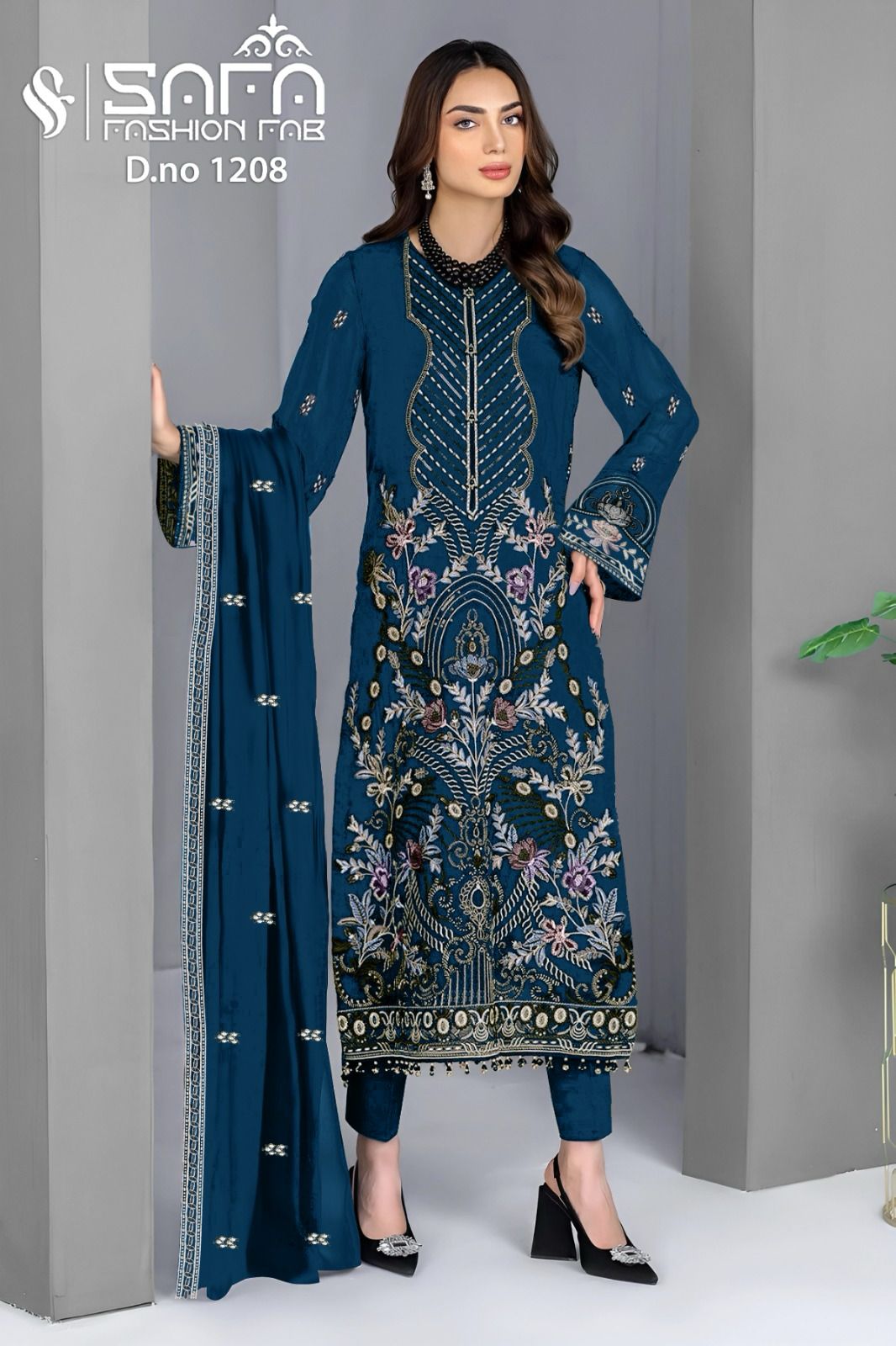 1208 Safa Fashion Fab Georgette Pakistani Readymade Suits