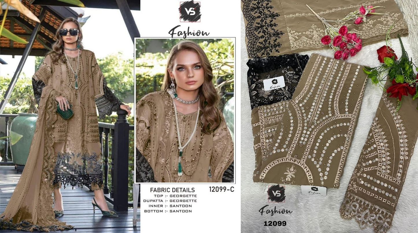 12099 Vs Fashion Georgette Pakistani Salwar Suits