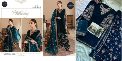 1209 Mehboob Tex Velvet Suits