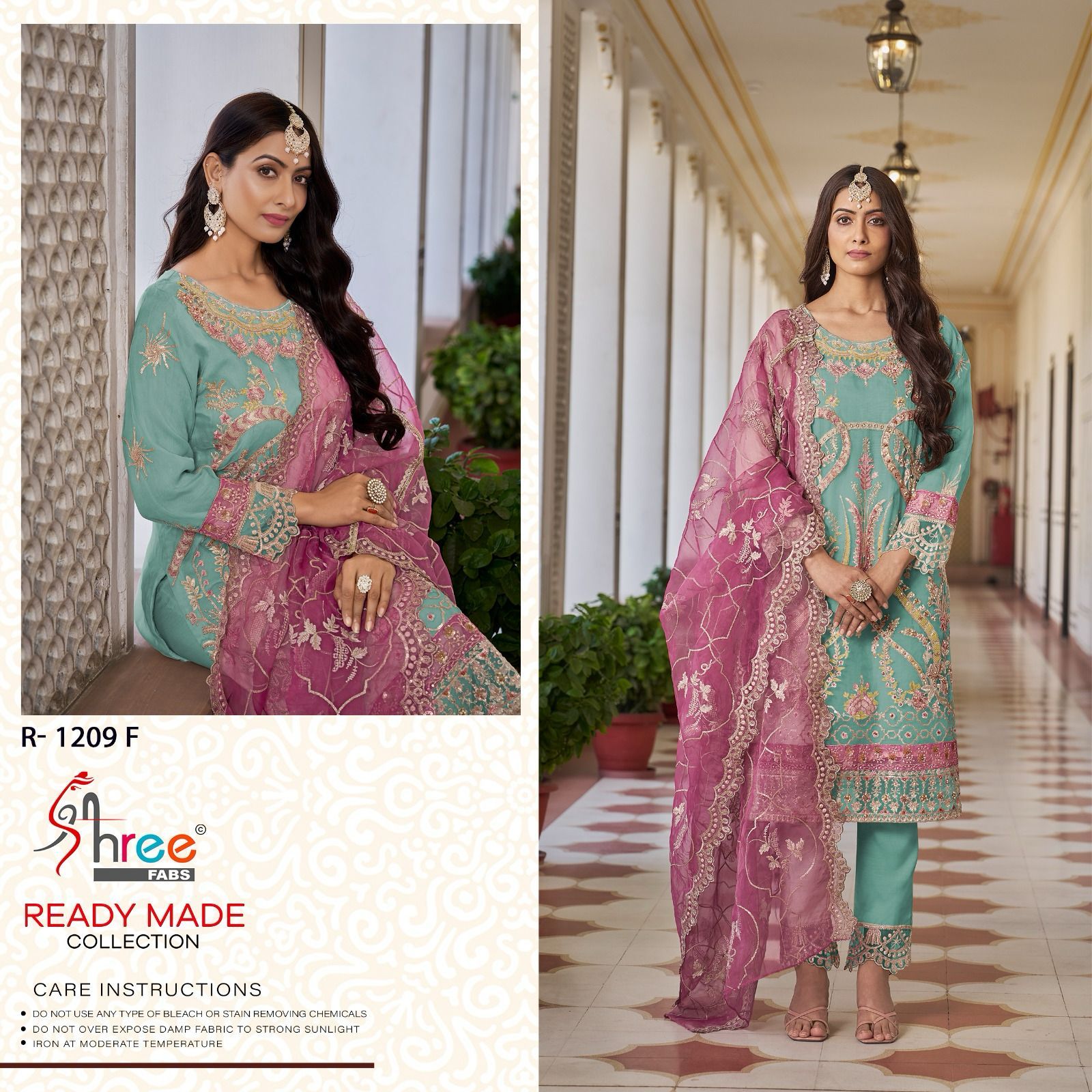 1209 Shree Fabs Organza Pakistani Readymade Suits