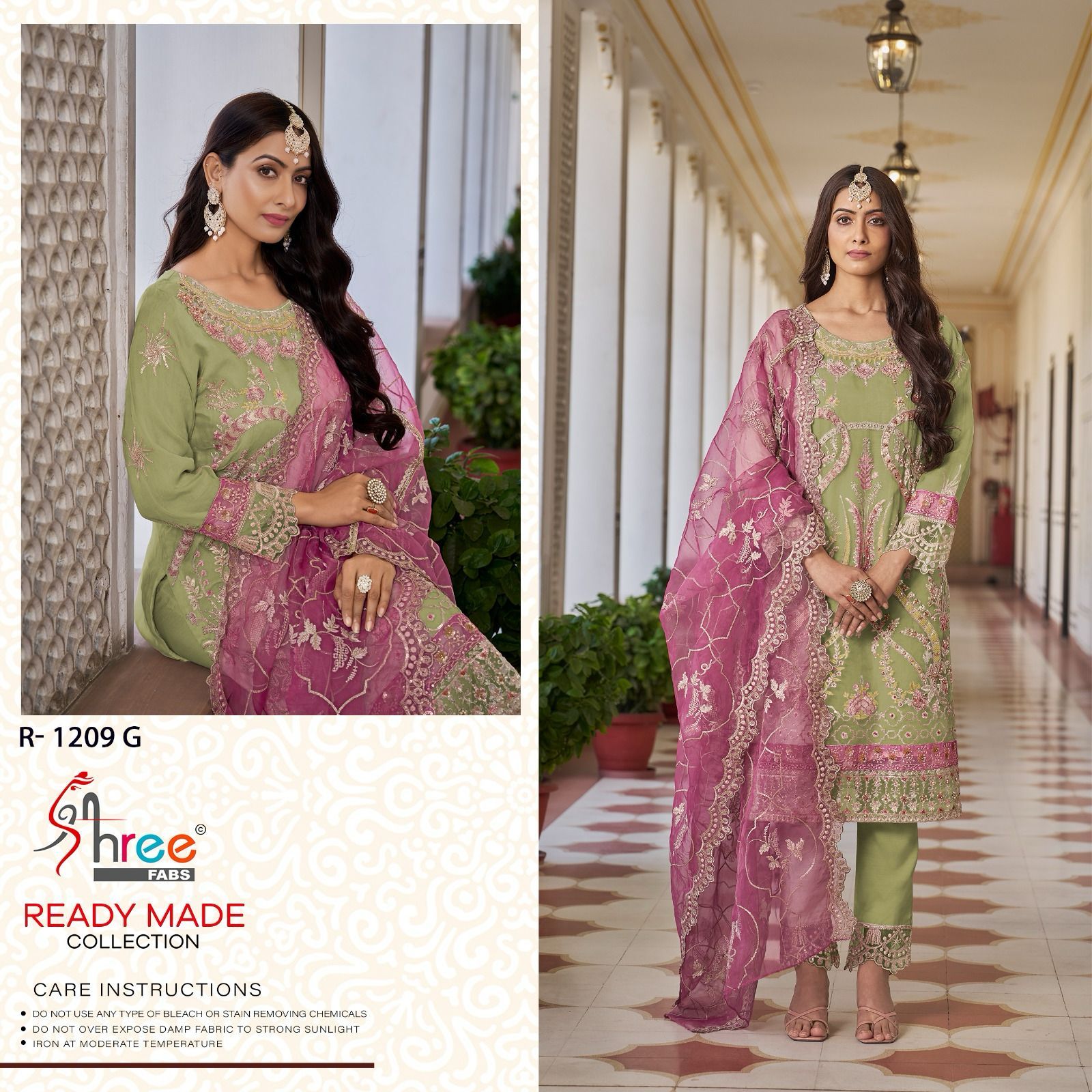 1209 Shree Fabs Organza Pakistani Readymade Suits