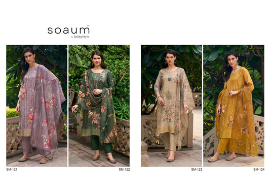121-124 Soaum Readymade Pant Style Suits