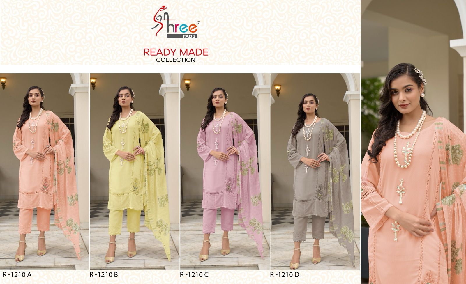 1210 Shree Fabs Pure Fox Pakistani Readymade Suits