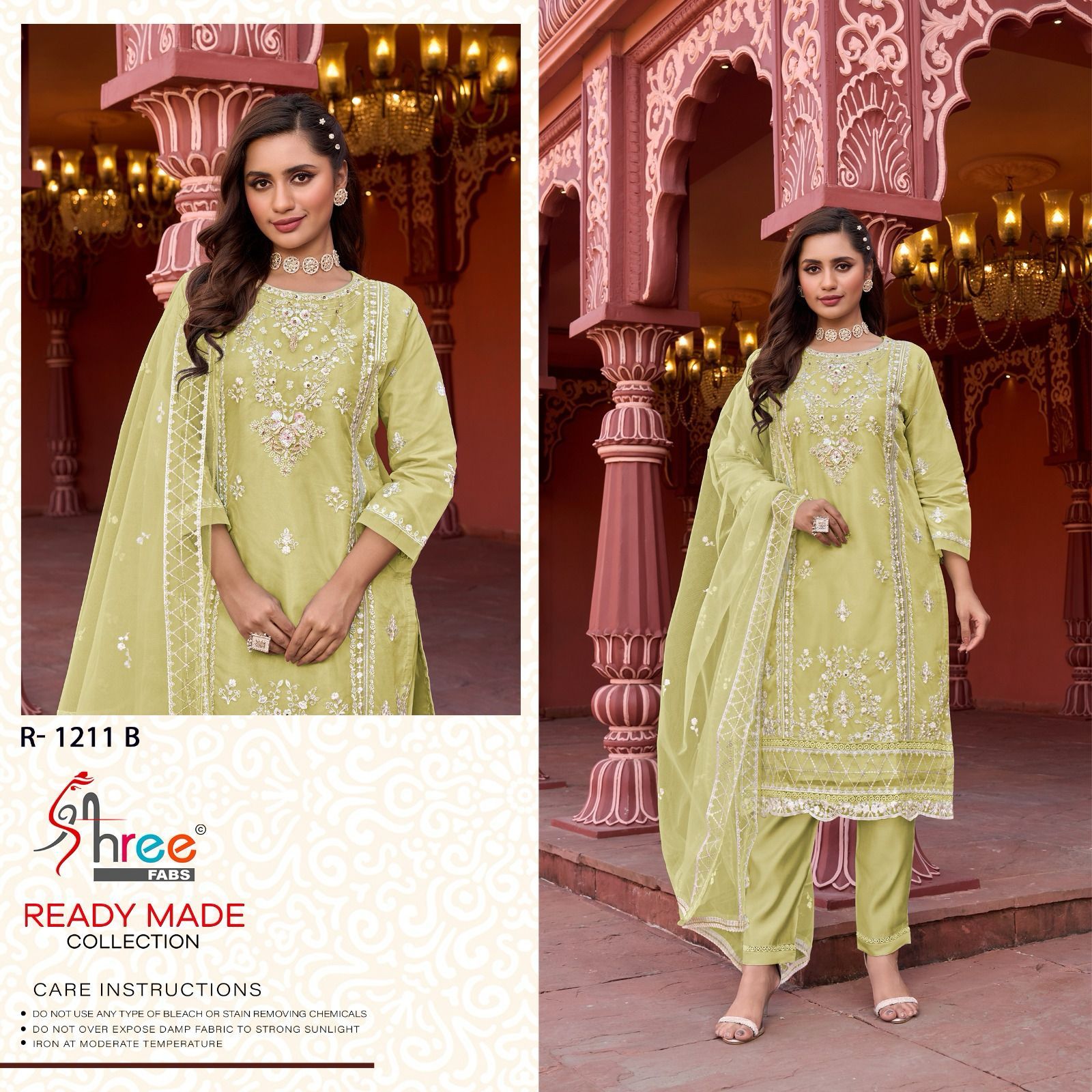 1211 Shree Fabs Organza Pakistani Readymade Suits