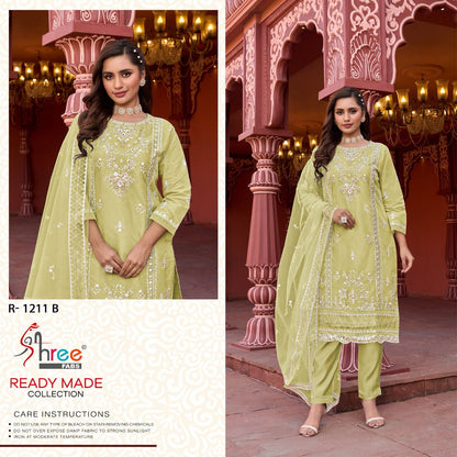 1211 Shree Fabs Organza Pakistani Readymade Suits