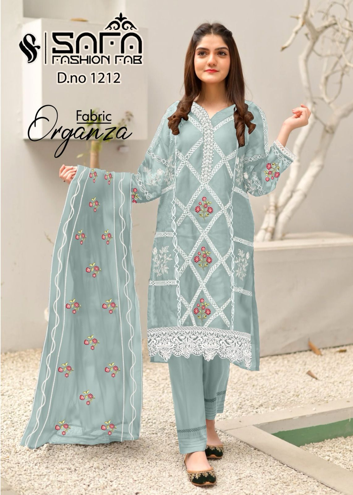 1212 Safa Fashion Fab Organza Pakistani Readymade Suits