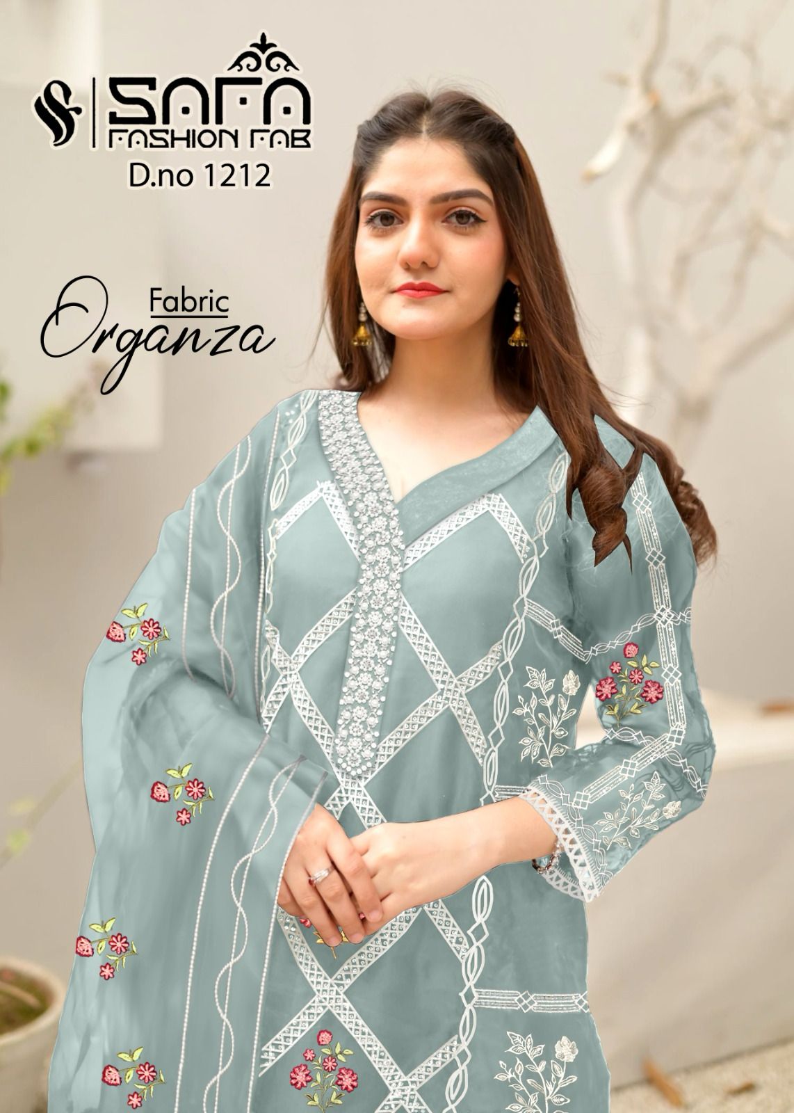 1212 Safa Fashion Fab Organza Pakistani Readymade Suits