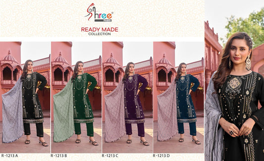 1213 Shree Fabs Fox Georgette Pakistani Readymade Suits