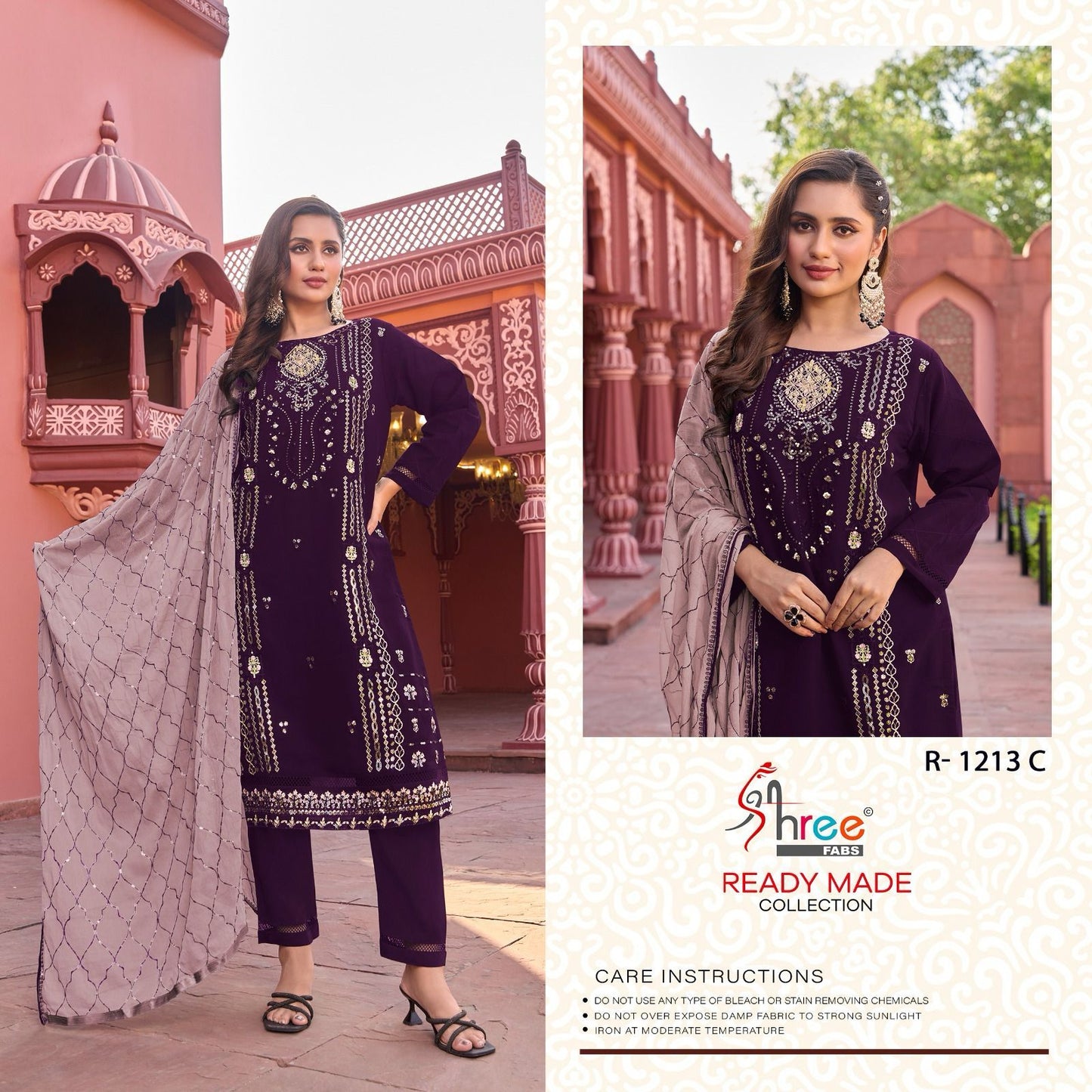 1213 Shree Fabs Fox Georgette Pakistani Readymade Suits