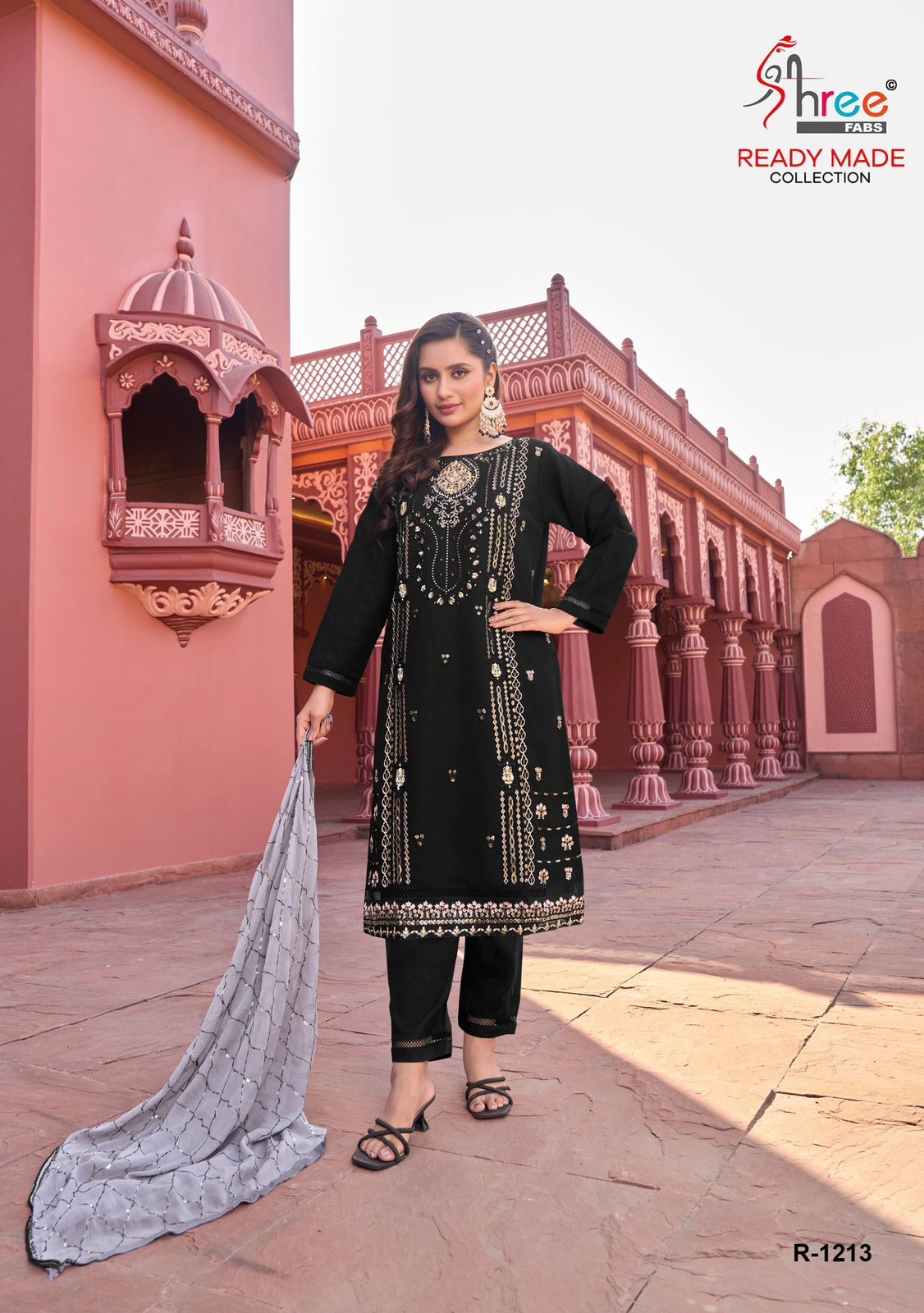1213 Shree Fabs Fox Georgette Pakistani Readymade Suits