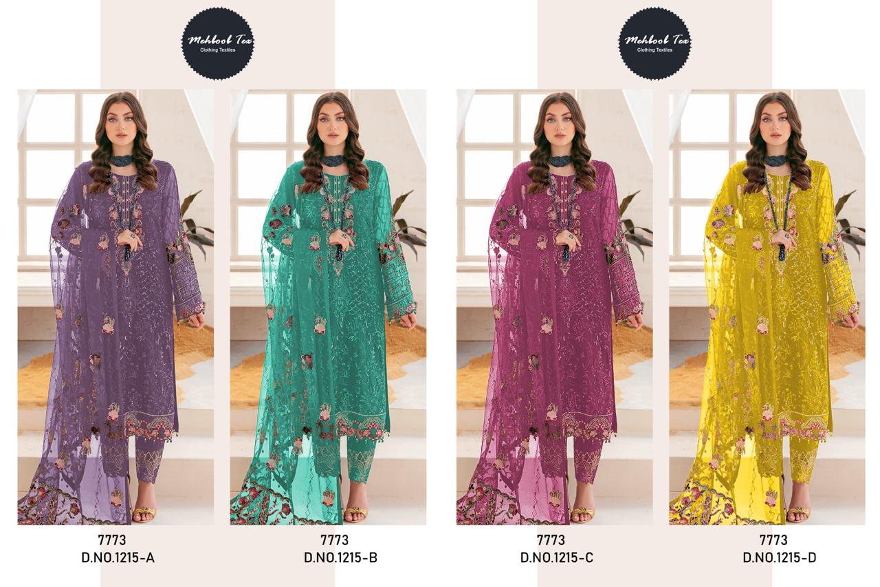 1215 Mehboob Tex Georgette Pakistani Salwar Suits