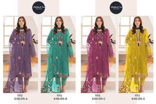 1215 Mehboob Tex Georgette Pakistani Salwar Suits