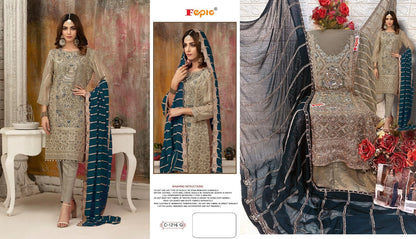 1216 Fepic Faux Georgette Pakistani Salwar Suits