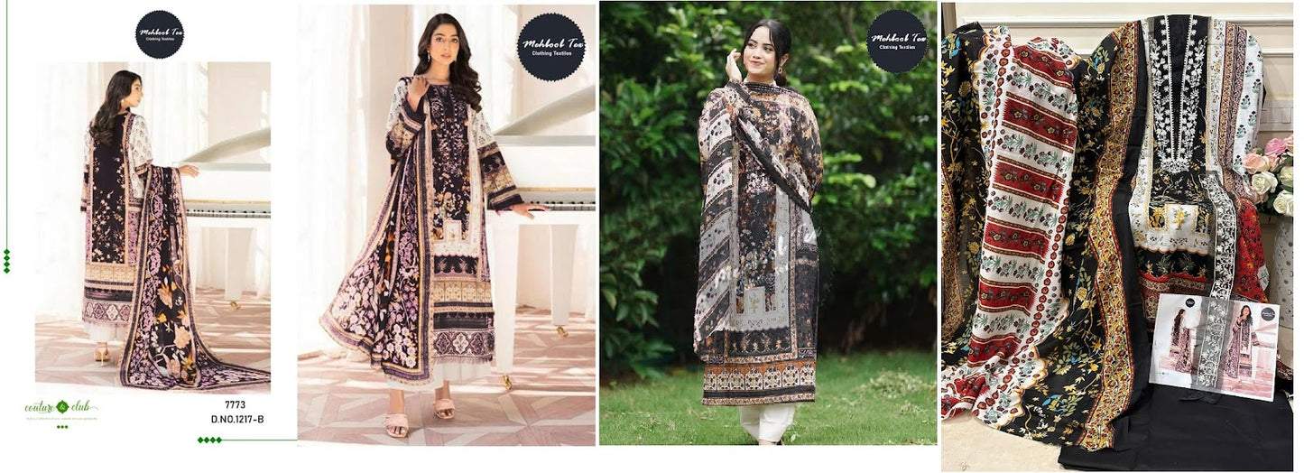 1217 Mehboob Tex Cotton Pakistani Salwar Suits