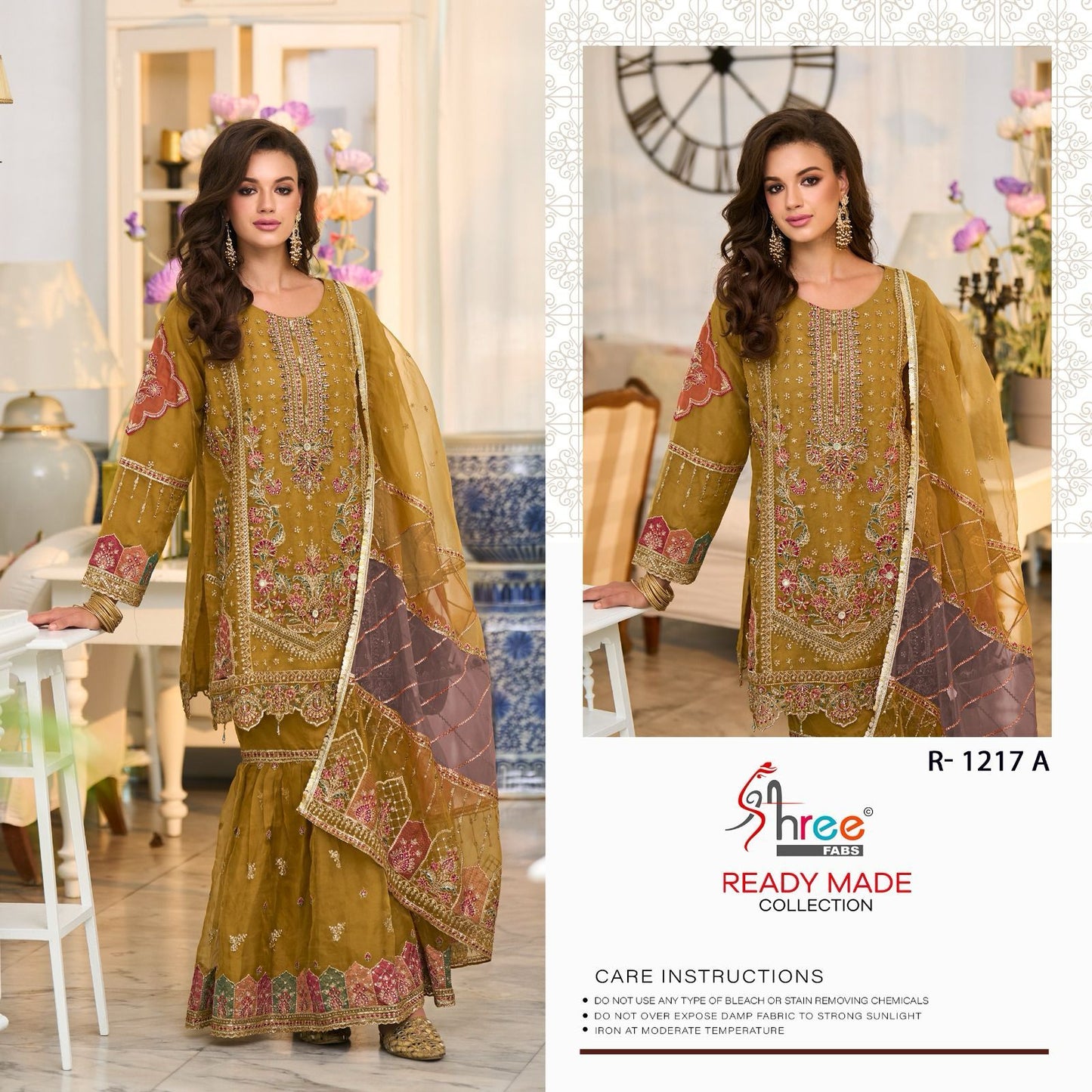 1217 Shree Fabs Organza Pakistani Readymade Suits