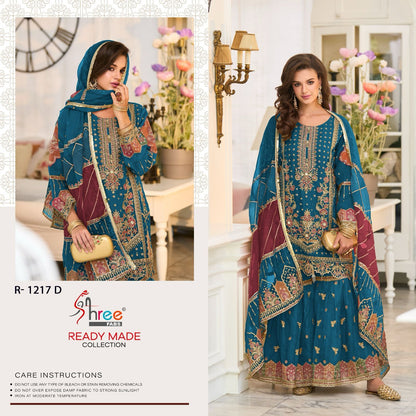 1217 Shree Fabs Organza Pakistani Readymade Suits