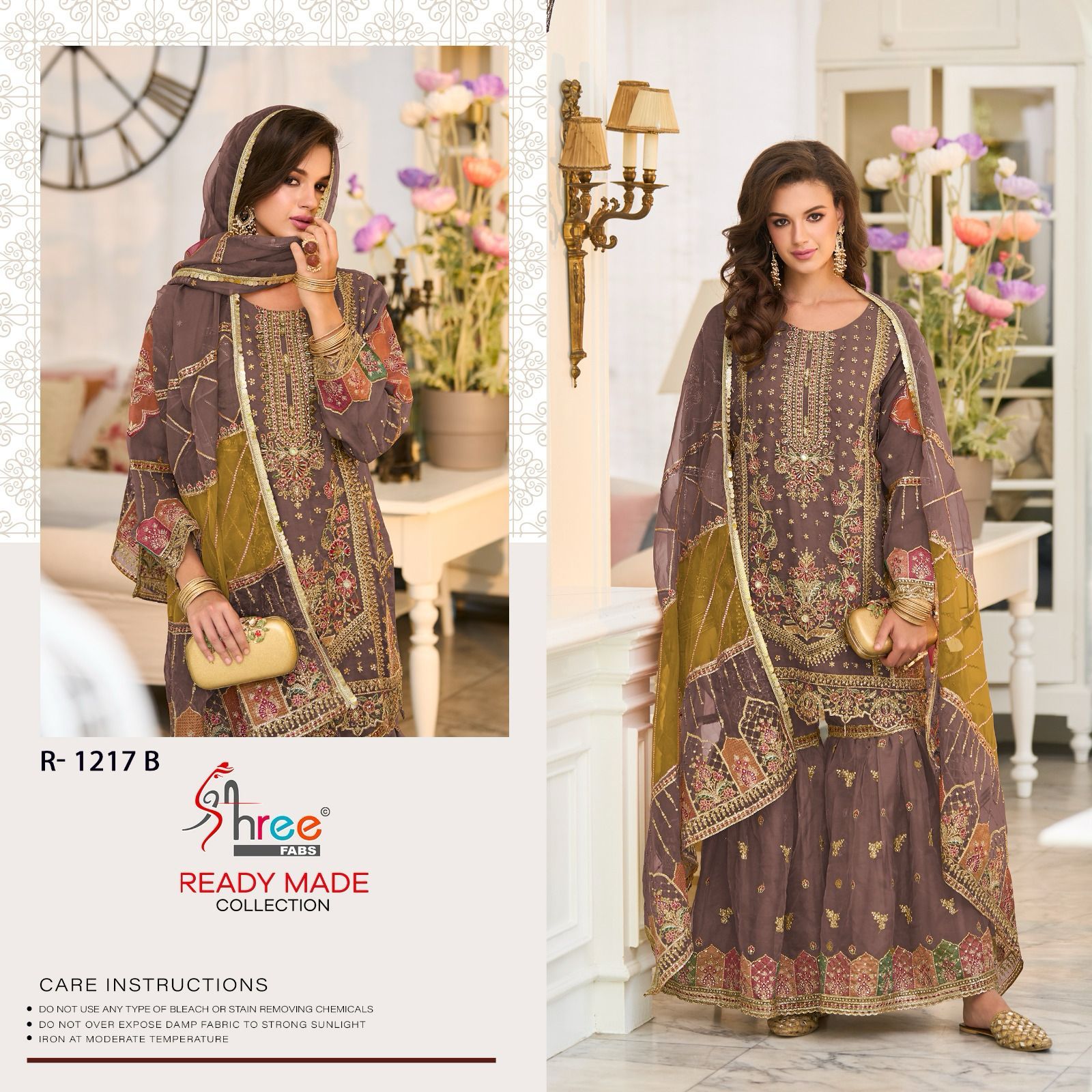 1217 Shree Fabs Organza Pakistani Readymade Suits