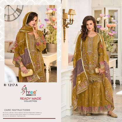 1217 Shree Fabs Organza Pakistani Readymade Suits