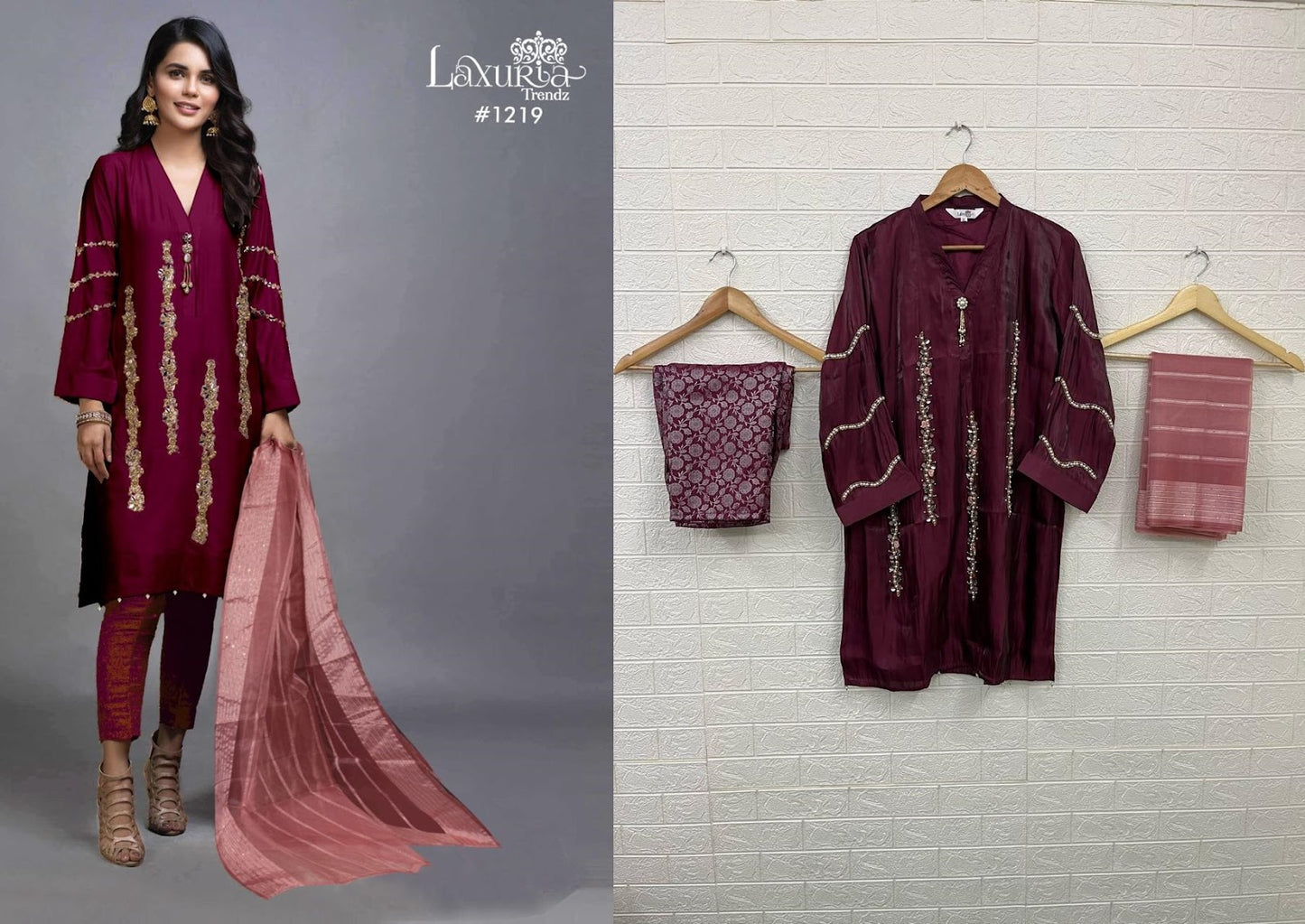 1219-Colors Laxuria Trendz Imported Pakistani Readymade Suits