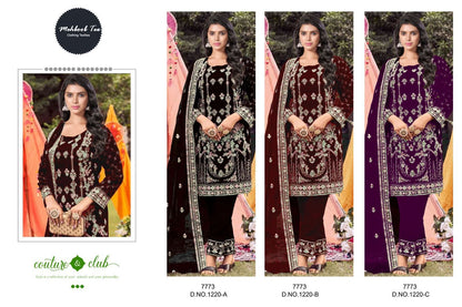 1220 Mehboob Tex Velvet Suits