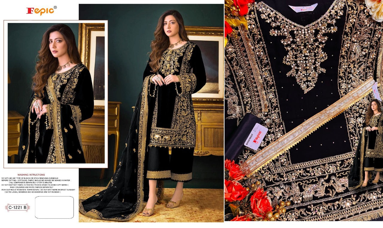 1221 Fepic Georgette Pakistani Salwar Suits