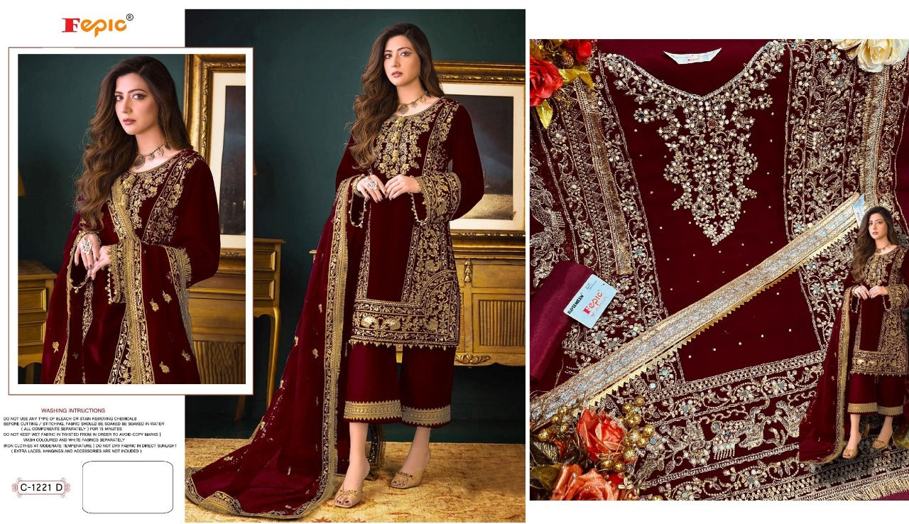 1221 Fepic Georgette Pakistani Salwar Suits