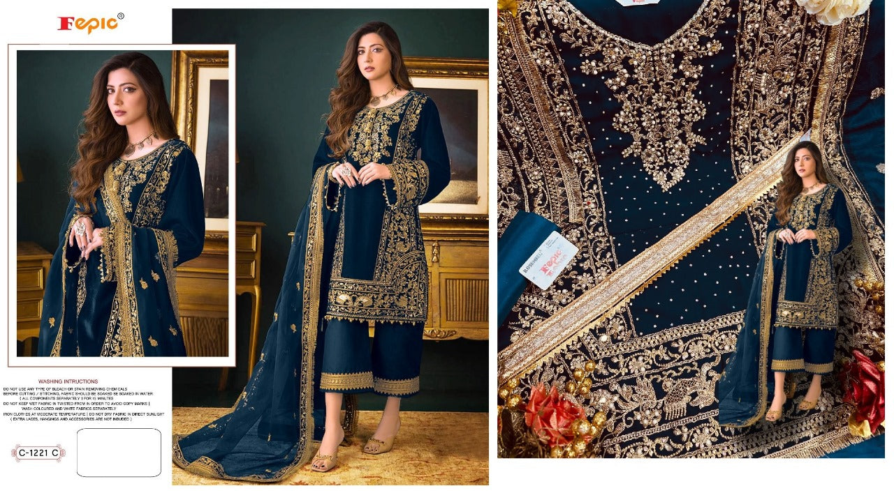 1221 Fepic Georgette Pakistani Salwar Suits