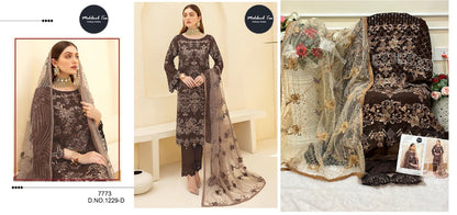 1229 Mehboob Tex Georgette Pakistani Salwar Suits