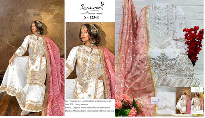 123-Ef Serine Organza Pakistani Salwar Suits