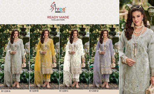 1239 Shree Fabs Organza Pakistani Readymade Suits