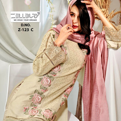 123 Zellbury Georgette Pakistani Readymade Suits