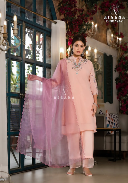 1242 Afsana Georgette Readymade Pant Style Suits