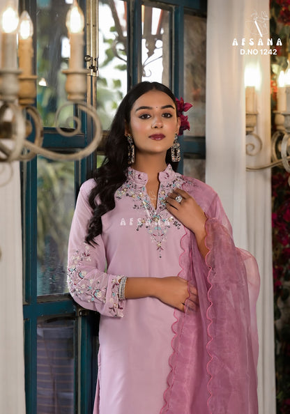 1242 Afsana Georgette Readymade Pant Style Suits